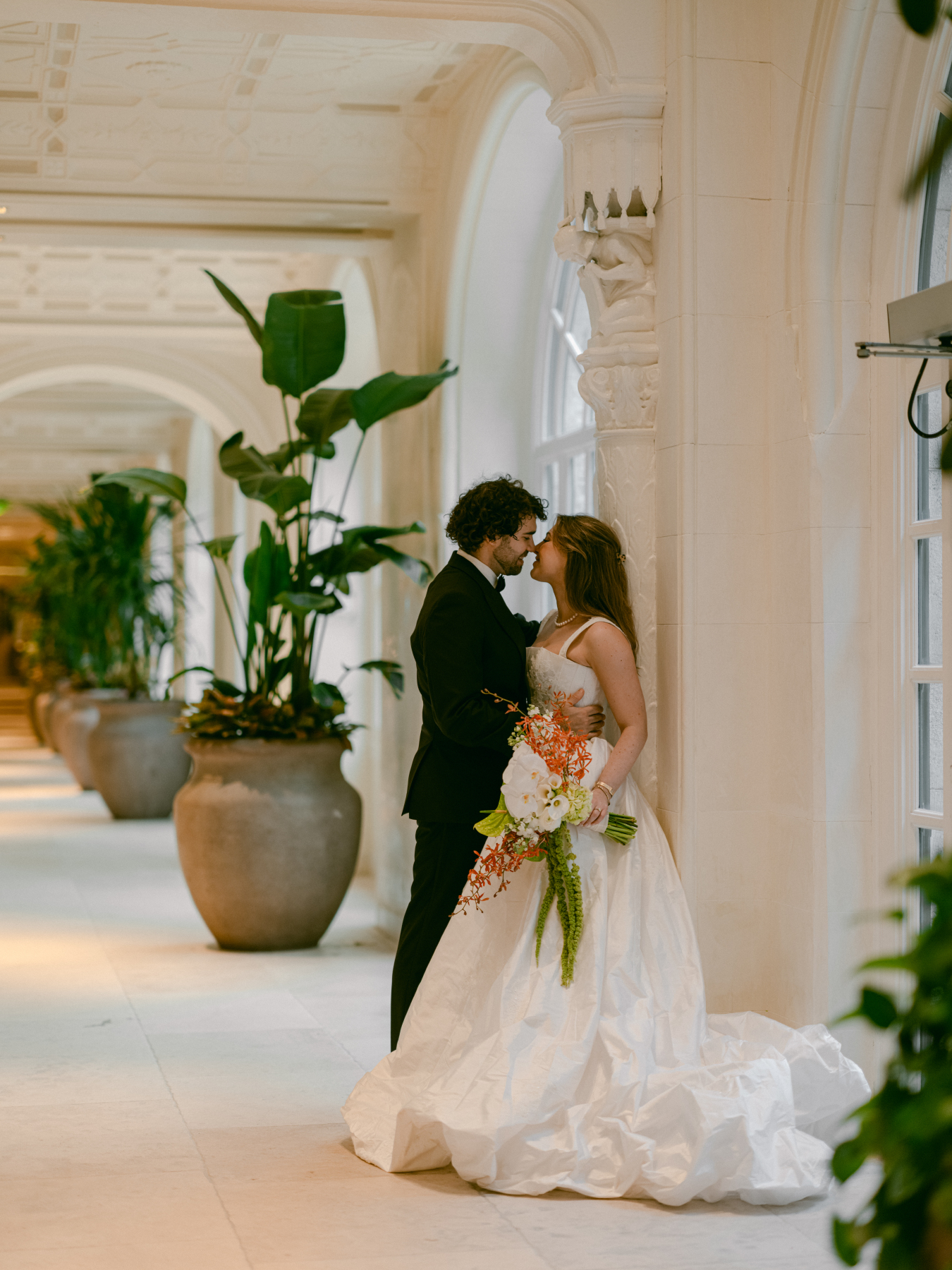 bride and bridesmaids getting ready at The Boca Raton Hotel