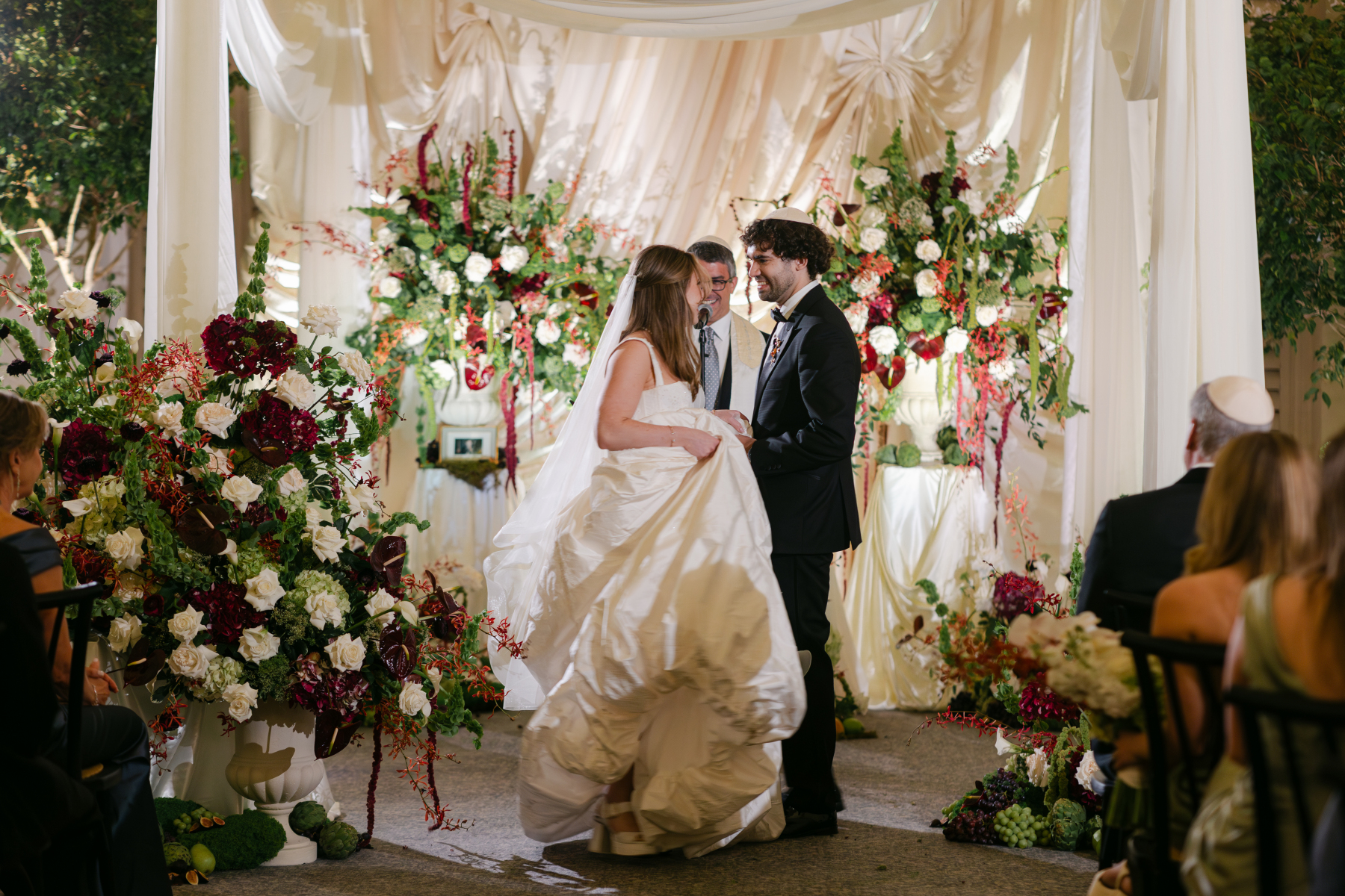 wedding cake and dessert table at The Boca Raton Hotel