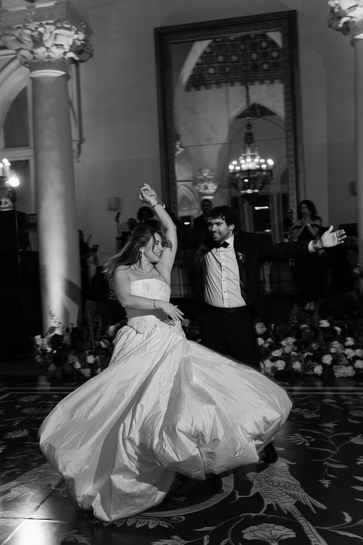 wedding tablescapes and reception décor at The Boca Raton Hotel